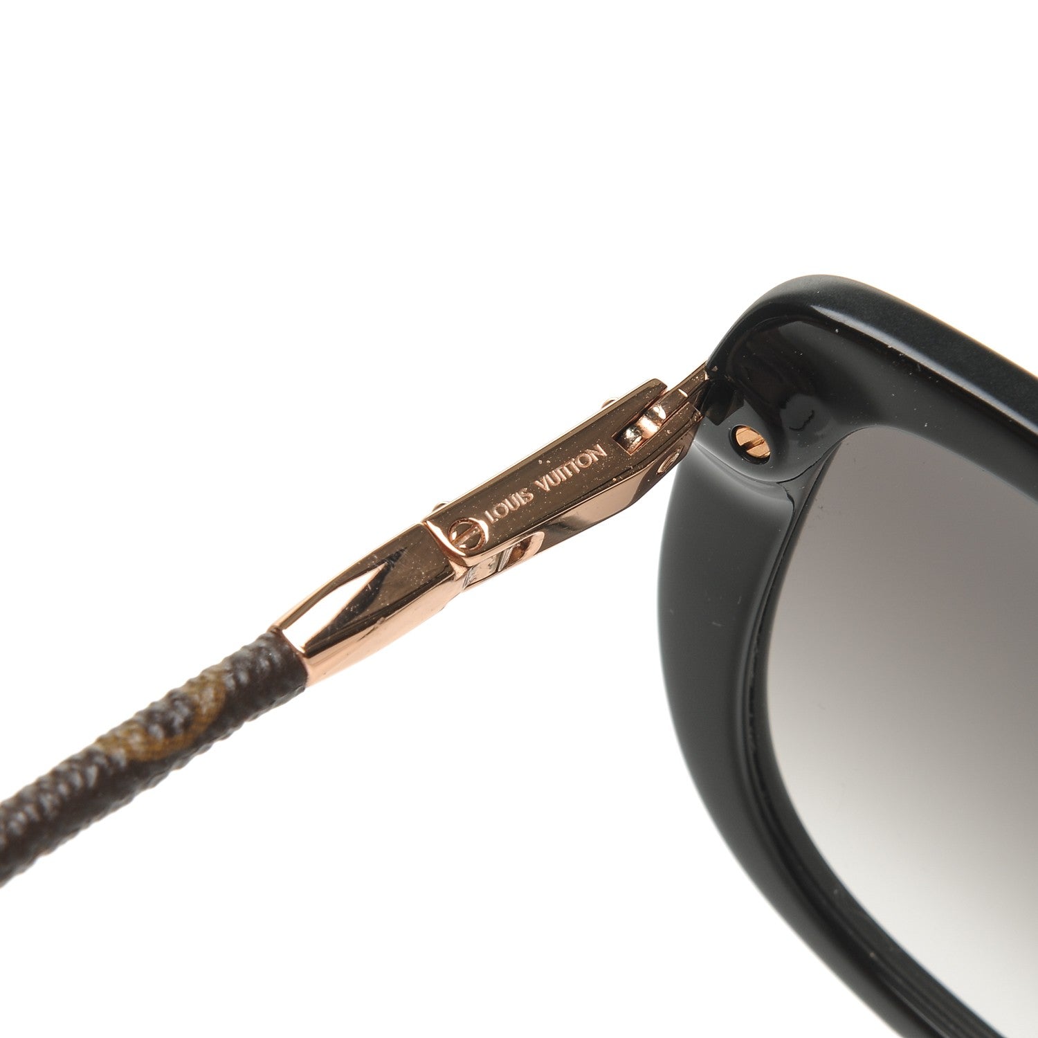 Louis Vuitton Monogram Acetate Charlotte Sunglasses Z0781W Black 5 of 9