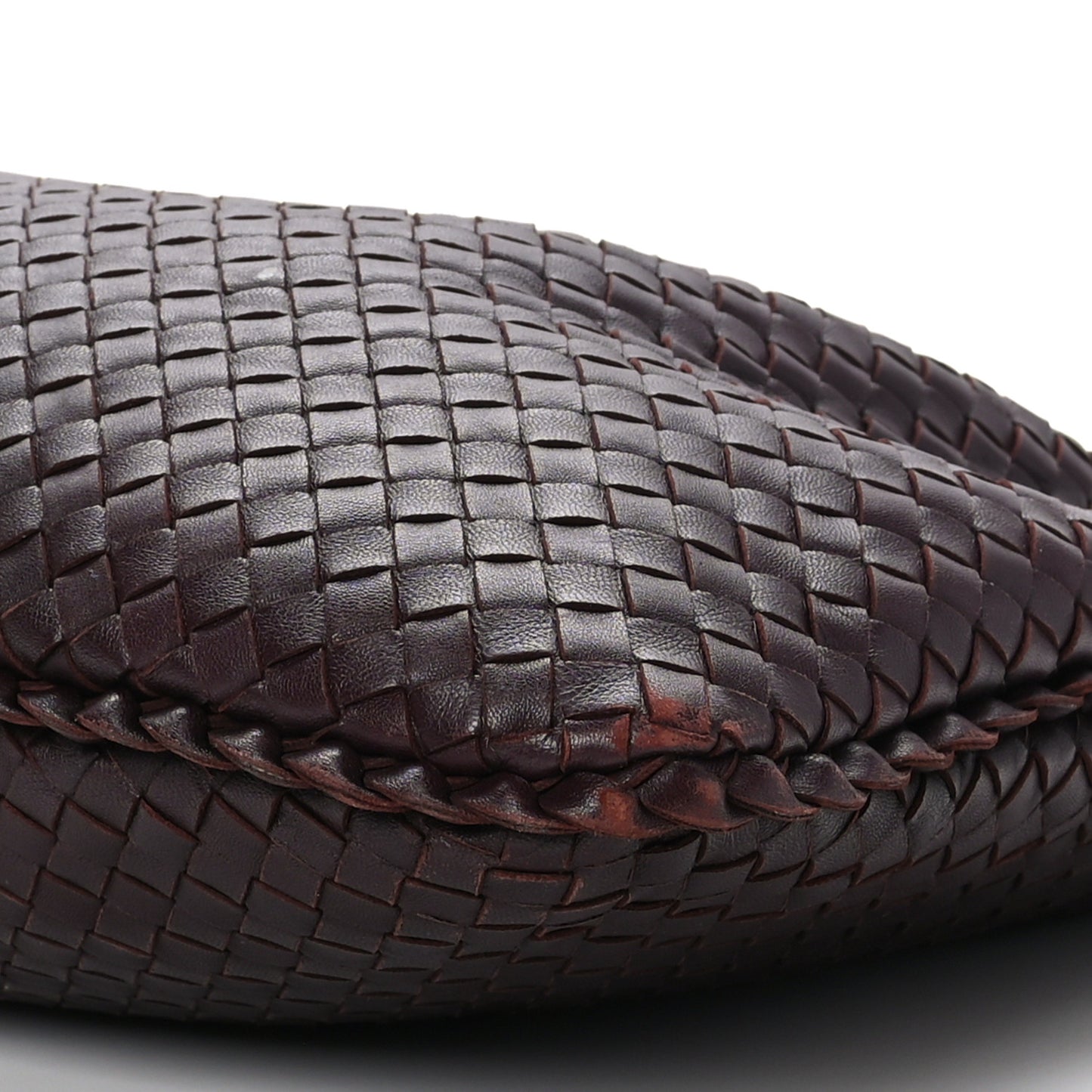 Nappa Intrecciato Medium Veneta Hobo Ebano