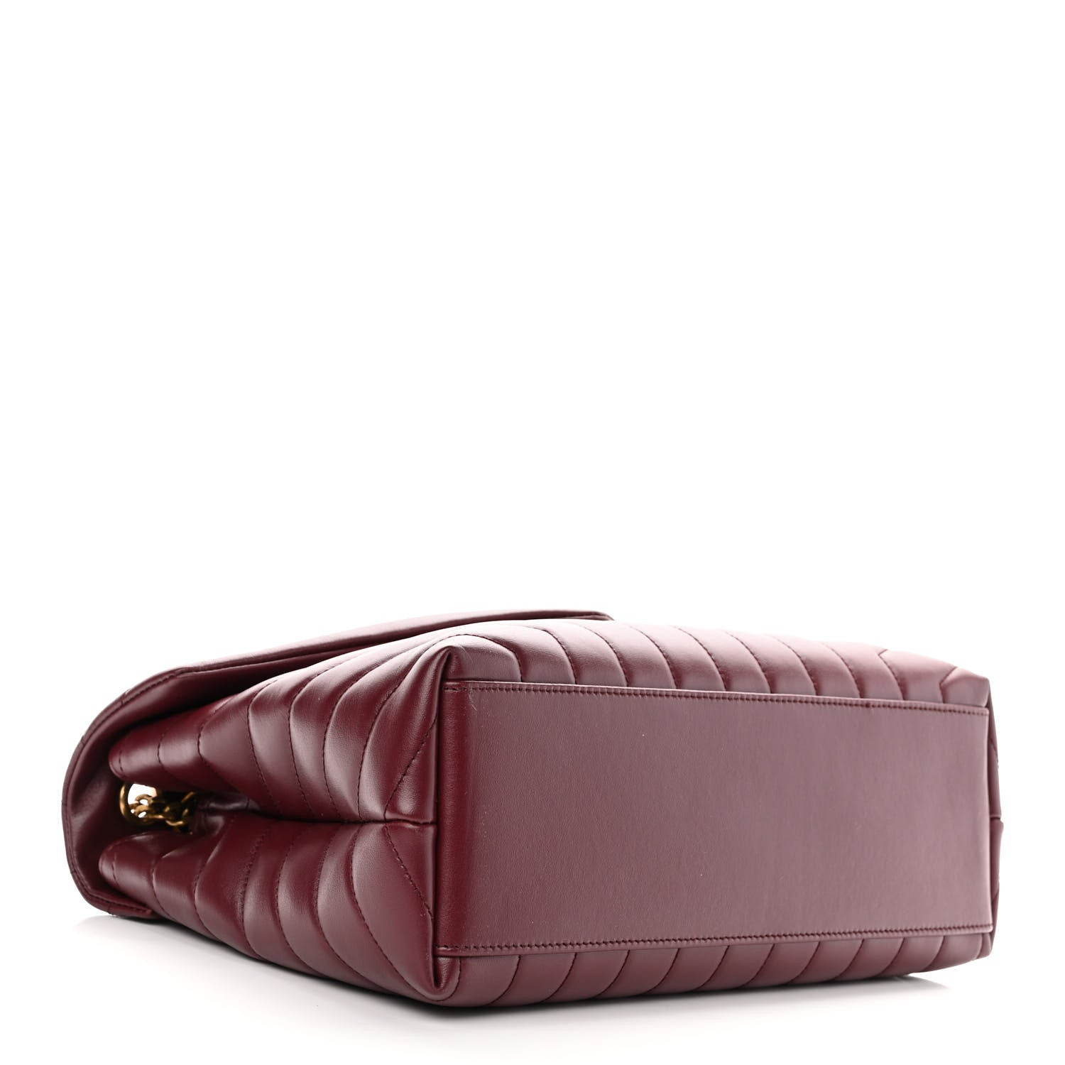 Saint Laurent Calfskin Y Quilted Monogram Medium Loulou Chain Satchel Palissandre 4 of 12