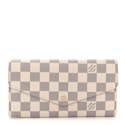 Louis Vuitton Damier Azur Sarah Wallet NM 1 of 6