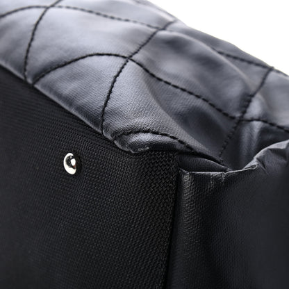Chanel Coated Canvas Paris Biarritz Hobo Black 6 of 6