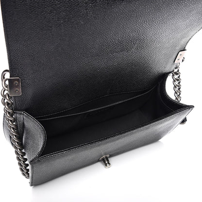 Chanel Caviar Quilted Medium Boy Flap Black 5 of 8