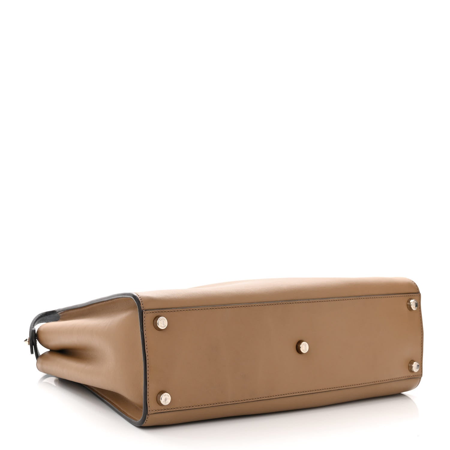 Fendi Vitello Tahiti Burro Large Peekaboo Iconic Essentially Satchel Sand Blueberry 4 of 12
