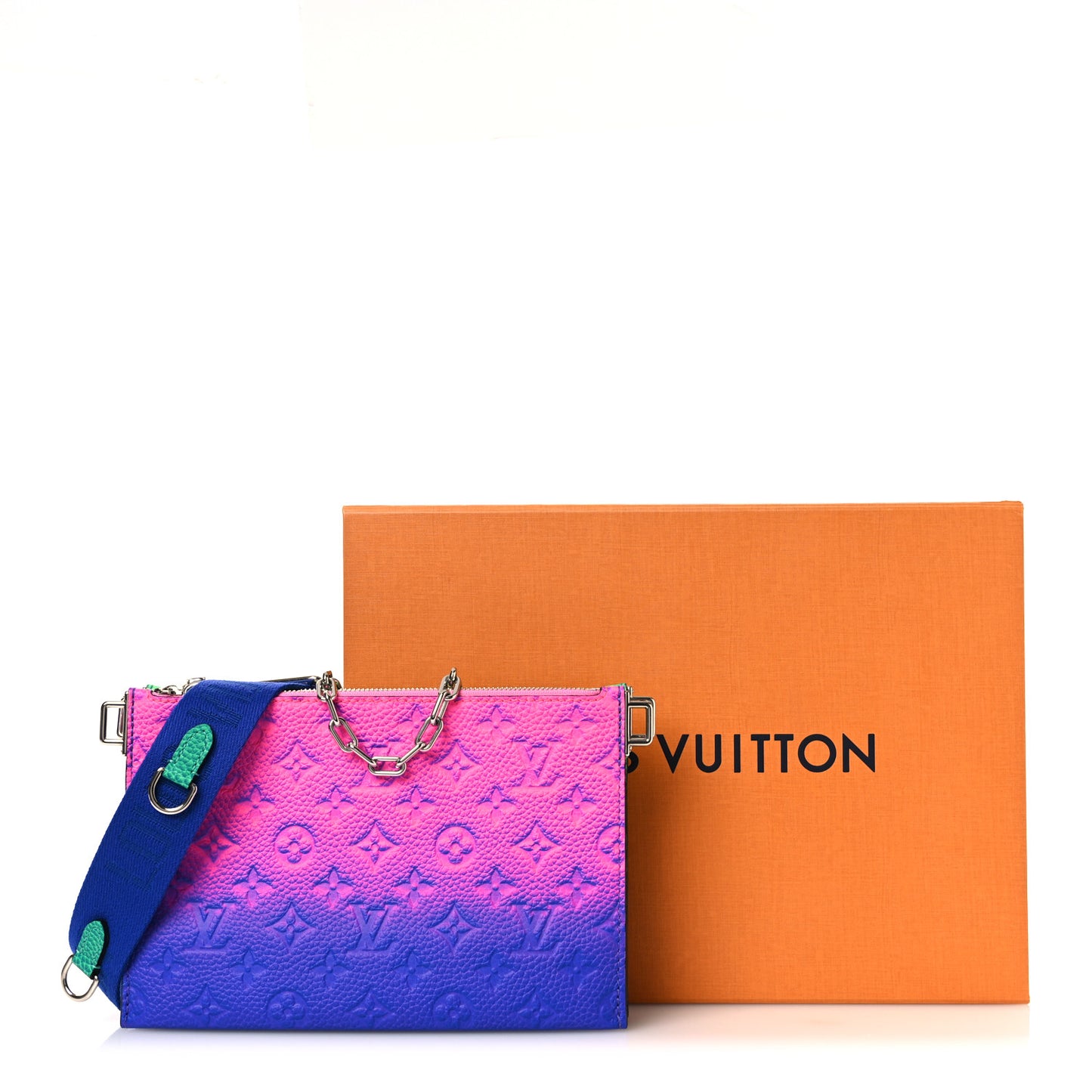 Taurillon Illusion Trio Pouch Bleu Rose