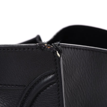 Celine Supple Calfskin Medium Phantom Luggage Black 17 of 25