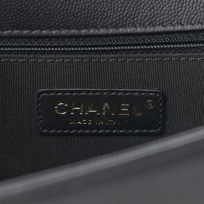 Chanel Caviar Quilted New Medium Boy Flap Black 6 of 10