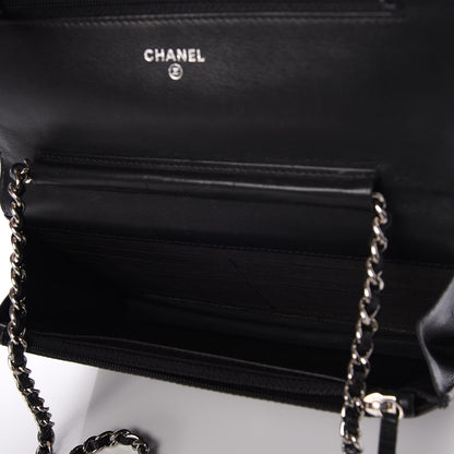Chanel Caviar Timeless CC Wallet On Chain WOC Black 5 of 8