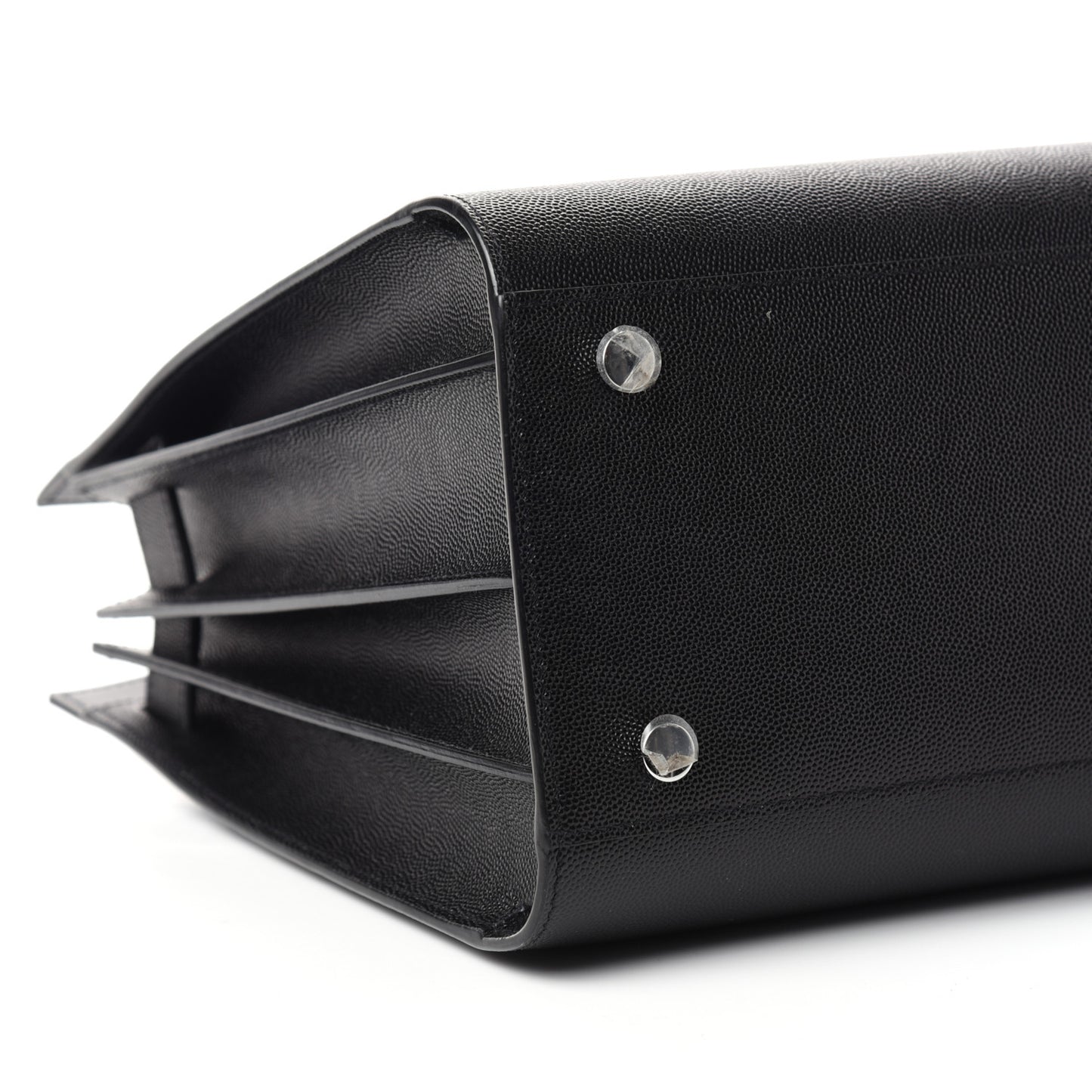 Grained Calfskin Small Sac De Jour Black