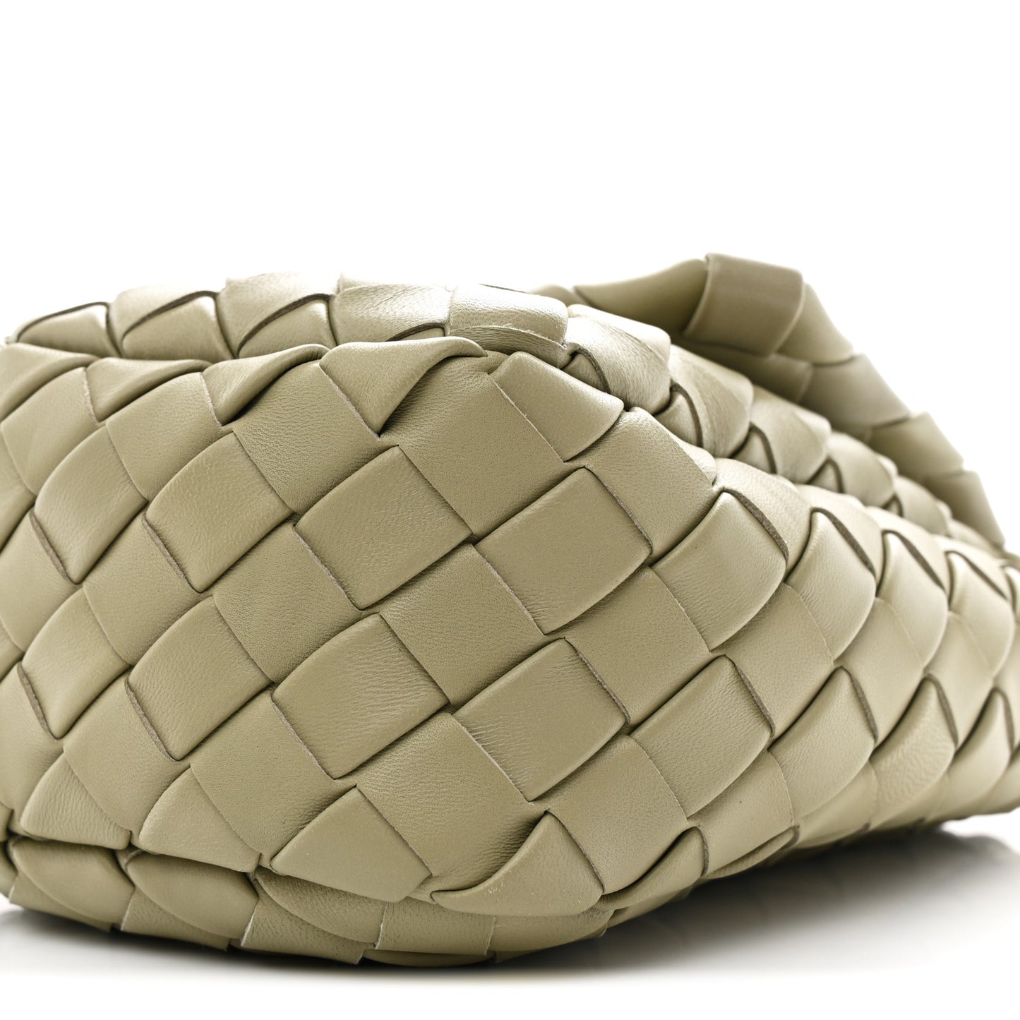 Nappa Intrecciato Mini Vertical Cobble Shoulder Bag Travertine