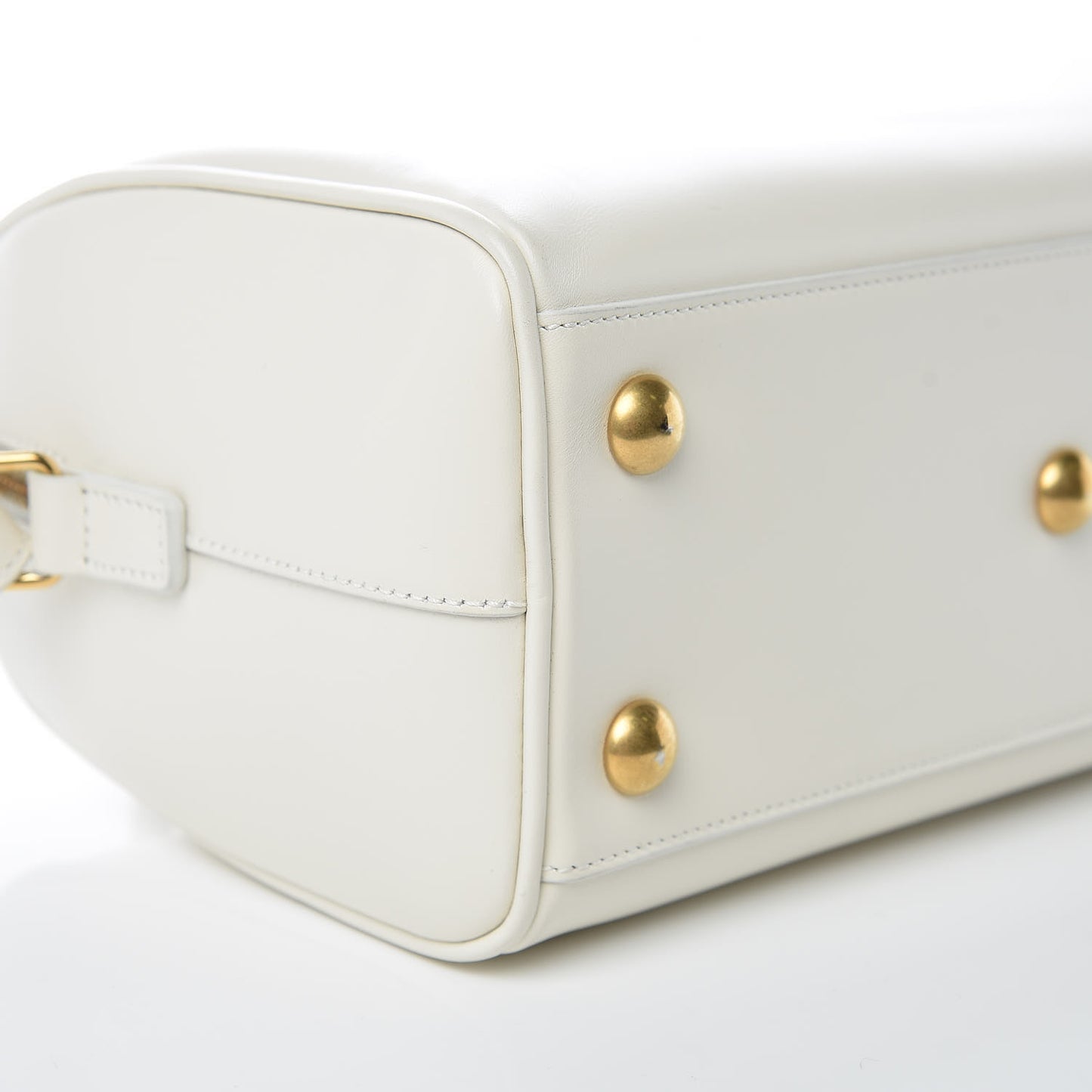 Calfskin Classic Baby Duffle Dove White