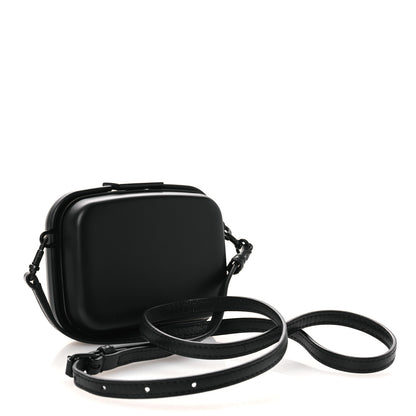 Balenciaga Recycled Plastic Calfskin Embossed Mini Lunch Box Case with Strap Black 3 of 11