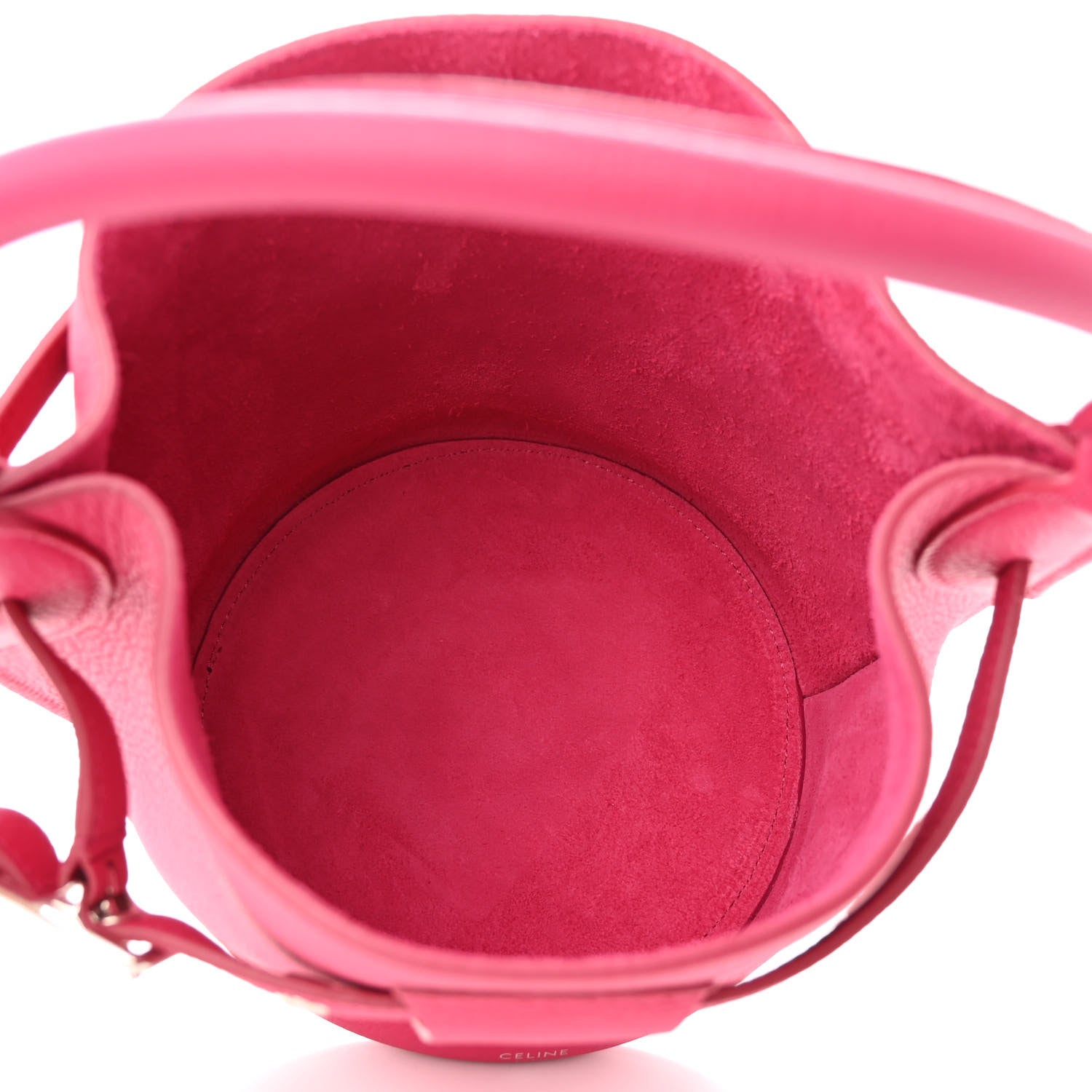 Celine Supple Grained Calfskin Nano Big Bag Bucket Fuchsia 5 of 10