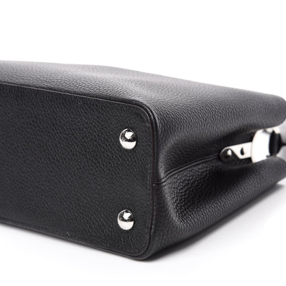 Louis Vuitton Taurillon Capucines PM Black 7 of 9