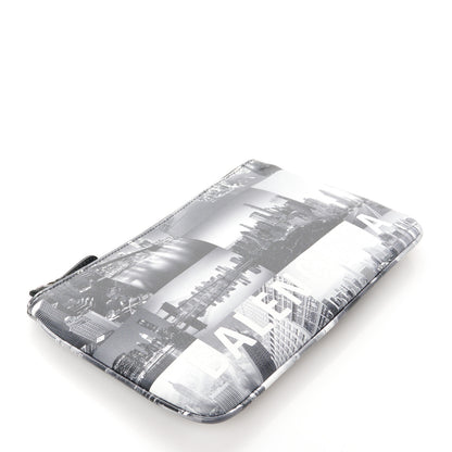 Balenciaga Calfskin New York Skyline Logo Ville Zip Pouch M Black 4 of 8