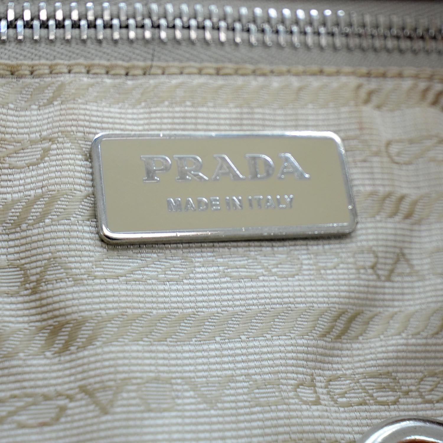 Prada Vitello Daino Leather Tote Orange 7 of 11