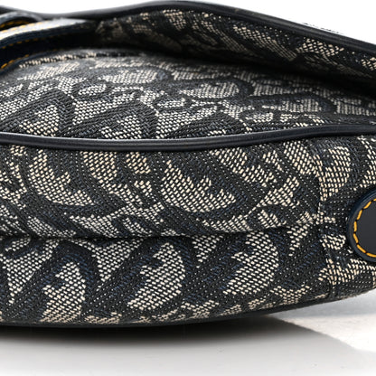 Christian Dior Monogram Saddle Bag Blue 10 of 18