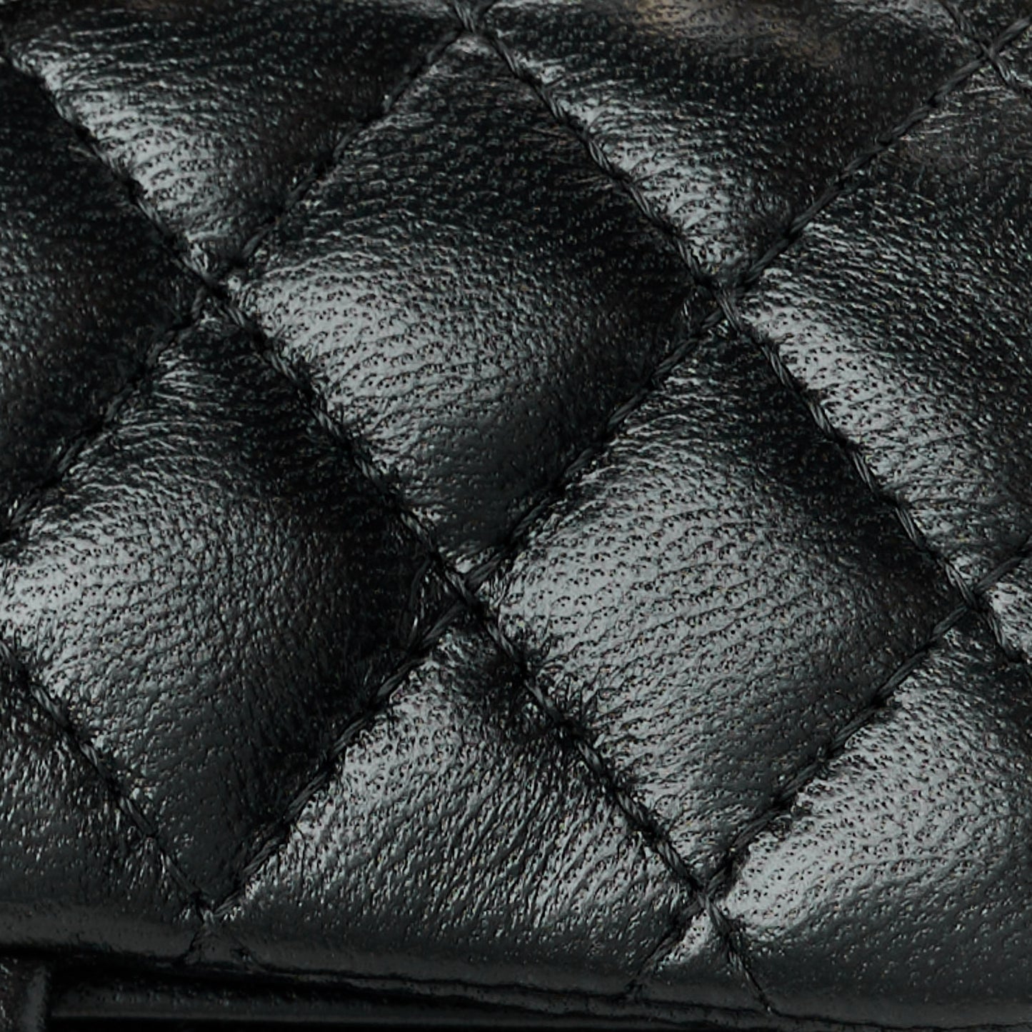 Lambskin Quilted Mini Double Flap With Hook Black