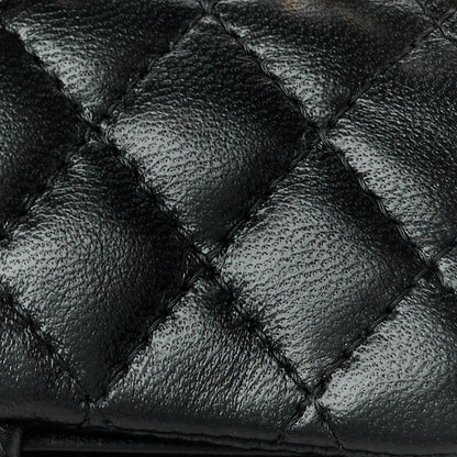 Chanel Lambskin Quilted Mini Double Flap With Hook Black 9 of 12