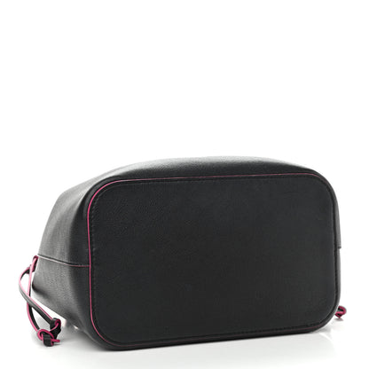 Louis Vuitton Calfskin Lockme Bucket Black 4 of 10