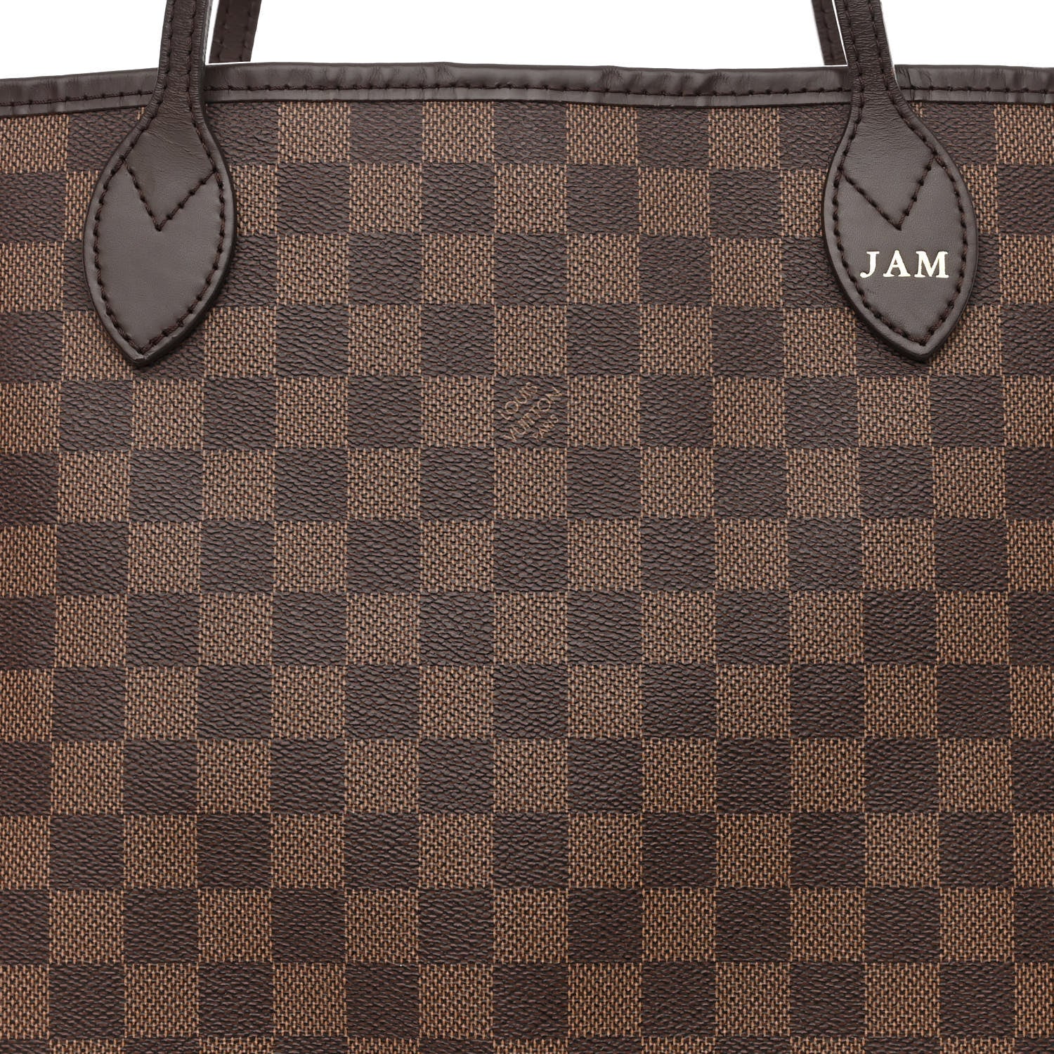 Louis Vuitton Damier Ebene Neo Neverfull MM Rose Ballerine 9 of 11