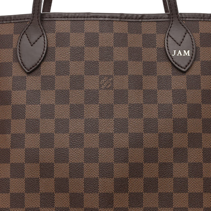 Louis Vuitton Damier Ebene Neo Neverfull MM Rose Ballerine 9 of 11