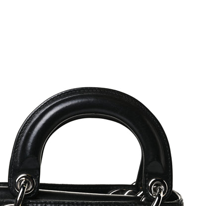 Christian Dior Lambskin Cannage Mini Lady Dior Black 13 of 15