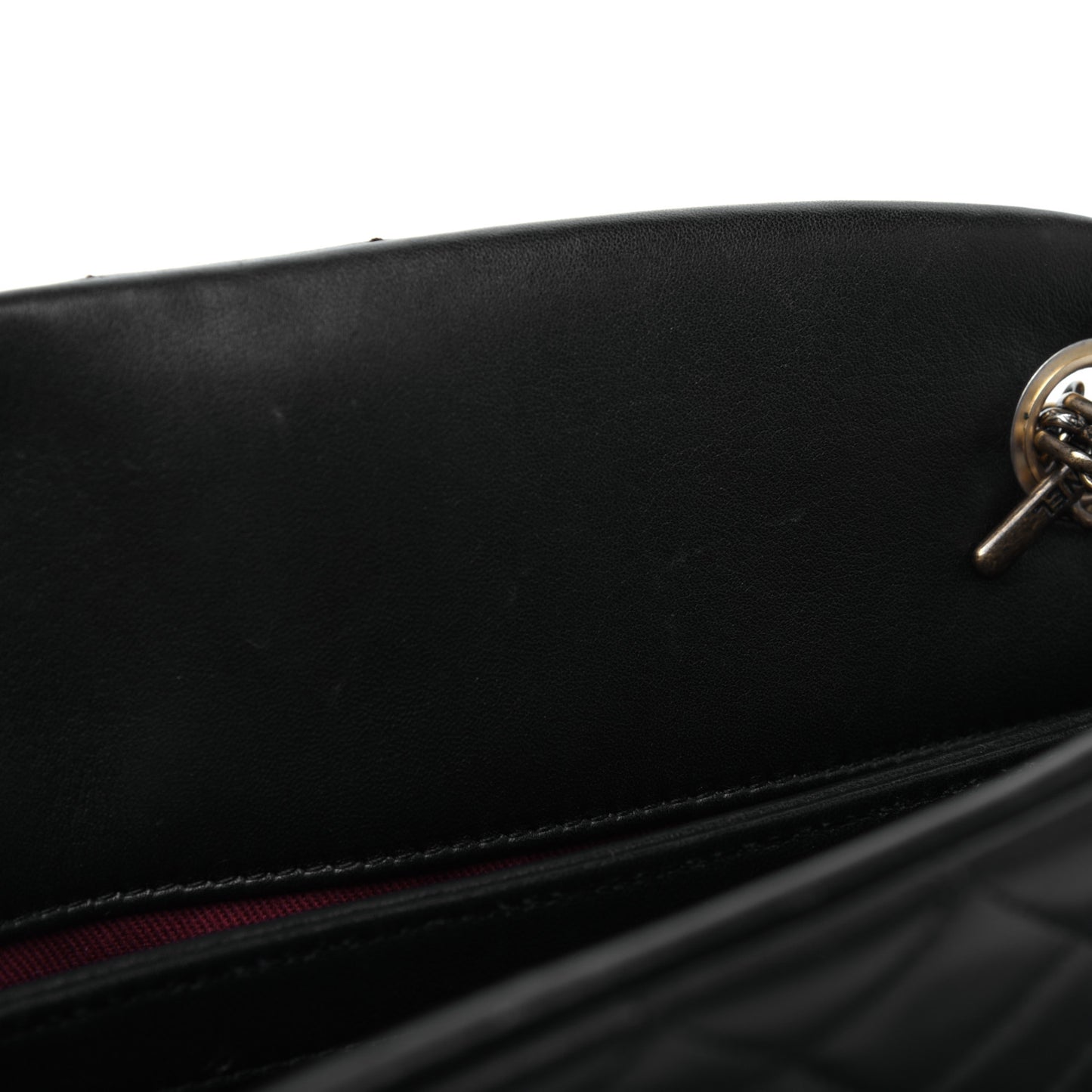 Lambskin Quilted Medium Just Mademoiselle Black