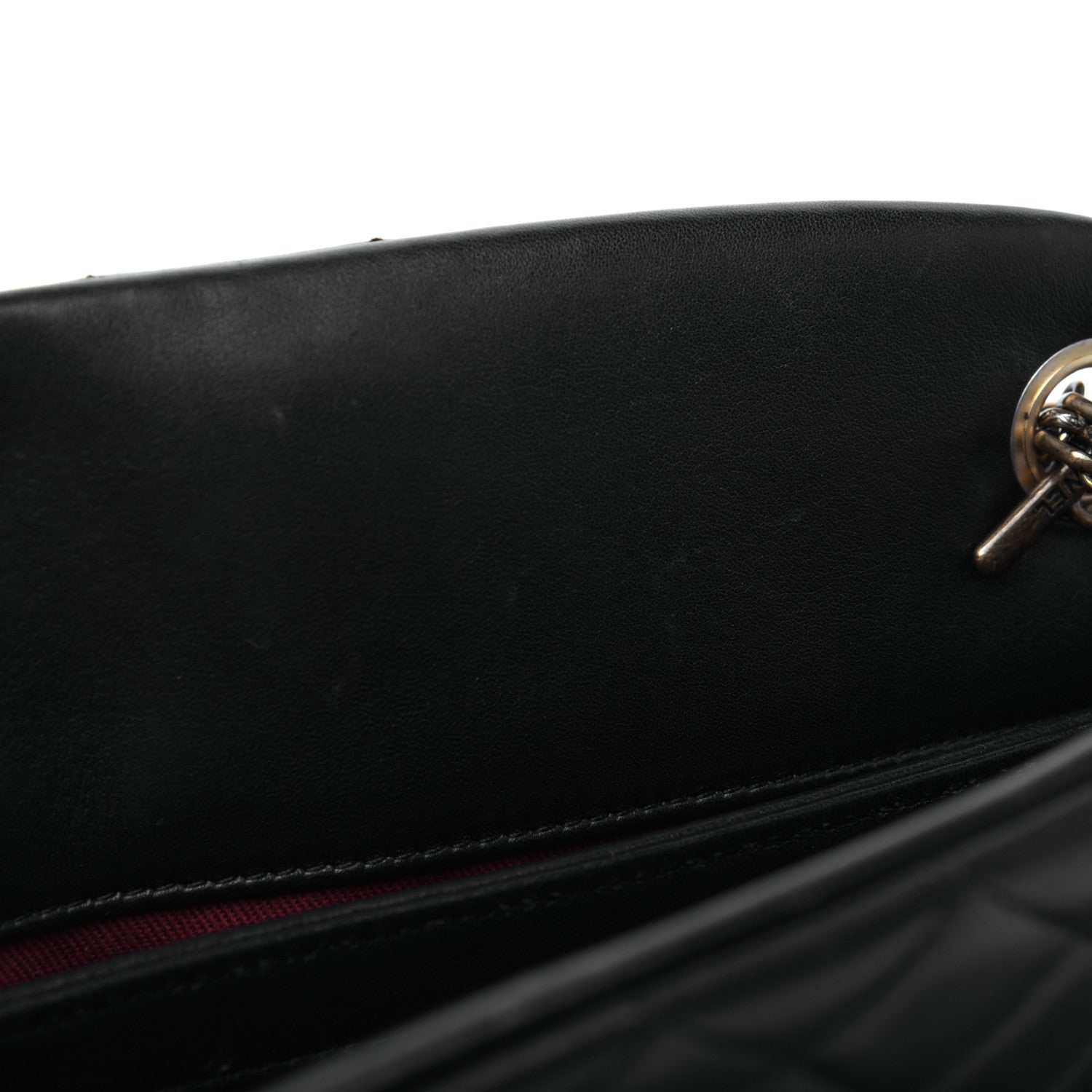 Chanel Lambskin Quilted Medium Just Mademoiselle Black 13 of 19