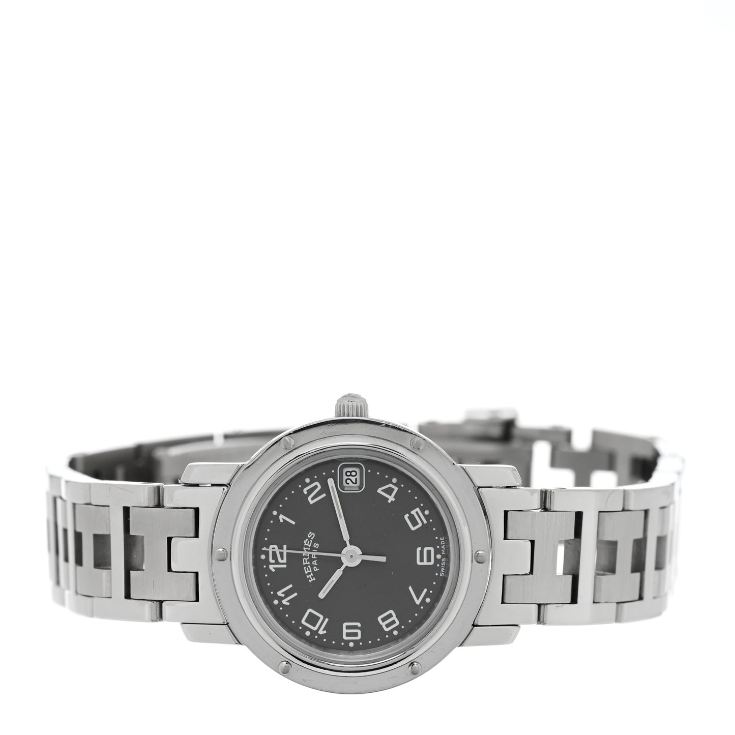 Stainless Steel 24mm Clipper Quartz Watch Grey