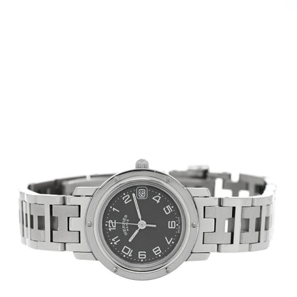 Hermes Stainless Steel 24mm Clipper Quartz Watch Grey 2 of 5