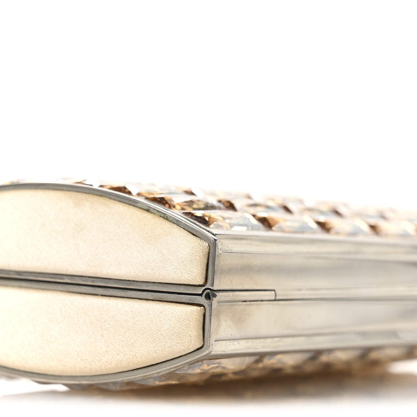 Swarovski Crystal Goddess Clutch Champagne