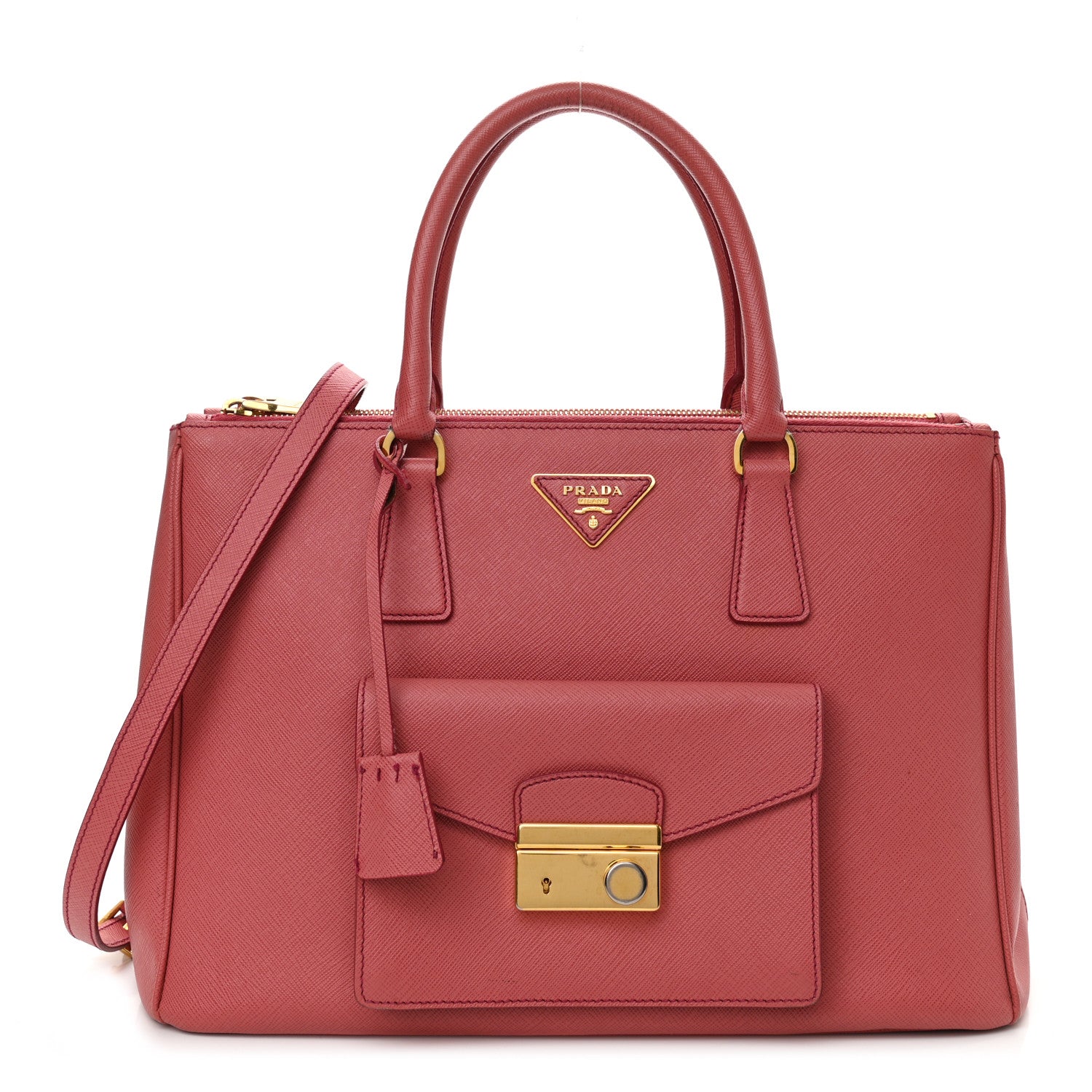 Prada Saffiano Lux Galleria Front Pocket Tote Tamaris 1 of 12