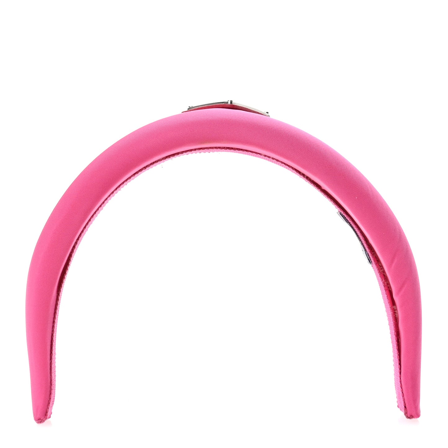 Re-Nylon Metal Triangle Logo Headband Fuxia