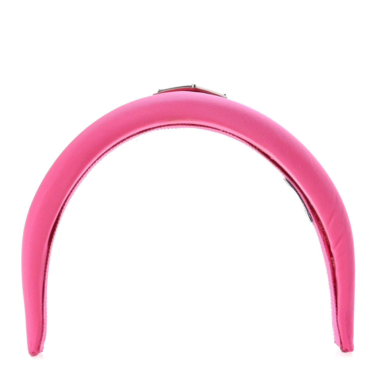 Prada Re-Nylon Metal Triangle Logo Headband Fuxia 1 of 8