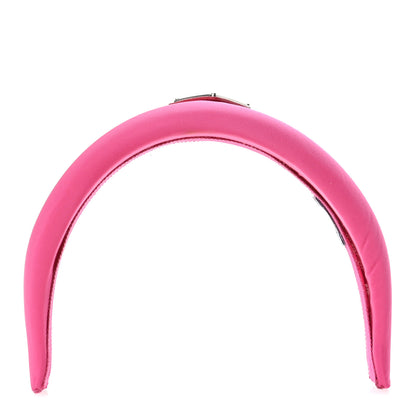 Prada Re-Nylon Metal Triangle Logo Headband Fuxia 1 of 8