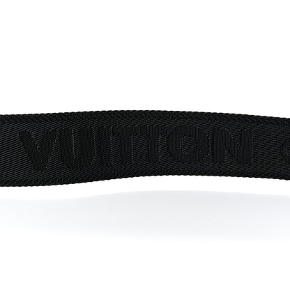 Louis Vuitton Nylon Calfskin Bubblegram Wallet Strap Black 4 of 4