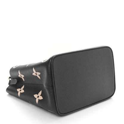 Louis Vuitton Empreinte Monogram Giant Neonoe MM Black Beige 5 of 9