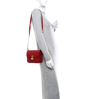 Celine Box Calfskin Teen Classic Box Flap Bag Red 2 of 10
