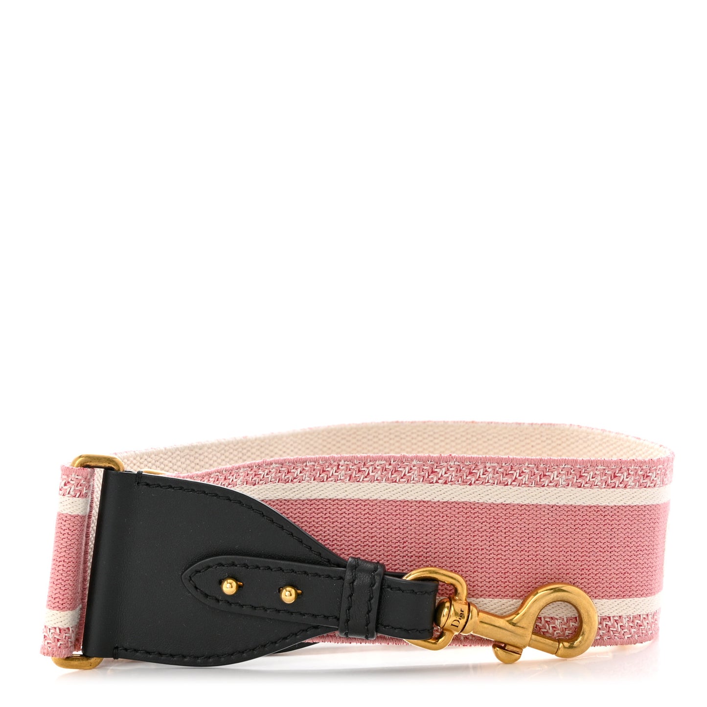 Canvas Embroidered Shoulder Strap Pink