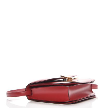 Celine Box Calfskin Medium Classic Box Flap Bag Red 4 of 8