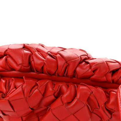 Bottega Veneta Nappa Intrecciato The Mini Pouch Bright Red 11 of 12