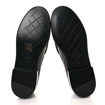 Chanel Lambskin Quilted CC Turnlock Loafers 36 Black 10 of 18