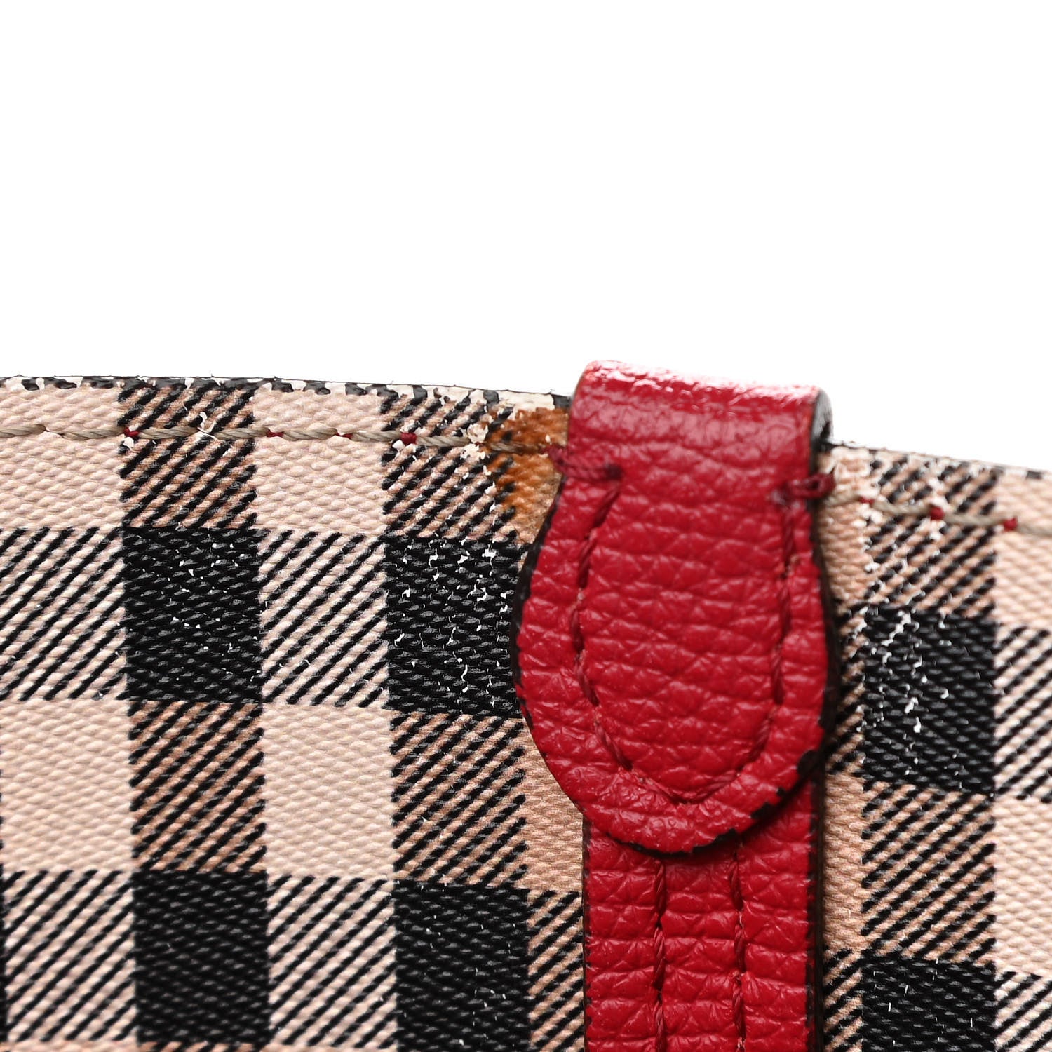 Burberry Haymarket Check Small Reversible Tote Poppy Red 20 of 26