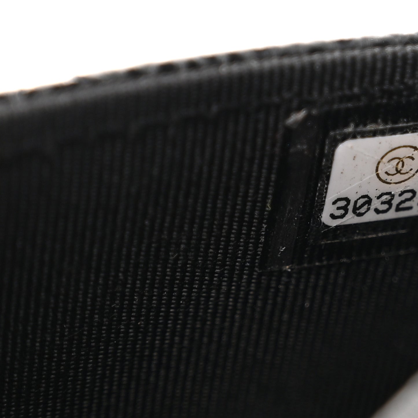 Caviar Quilted Flap Card Holder Wallet Black