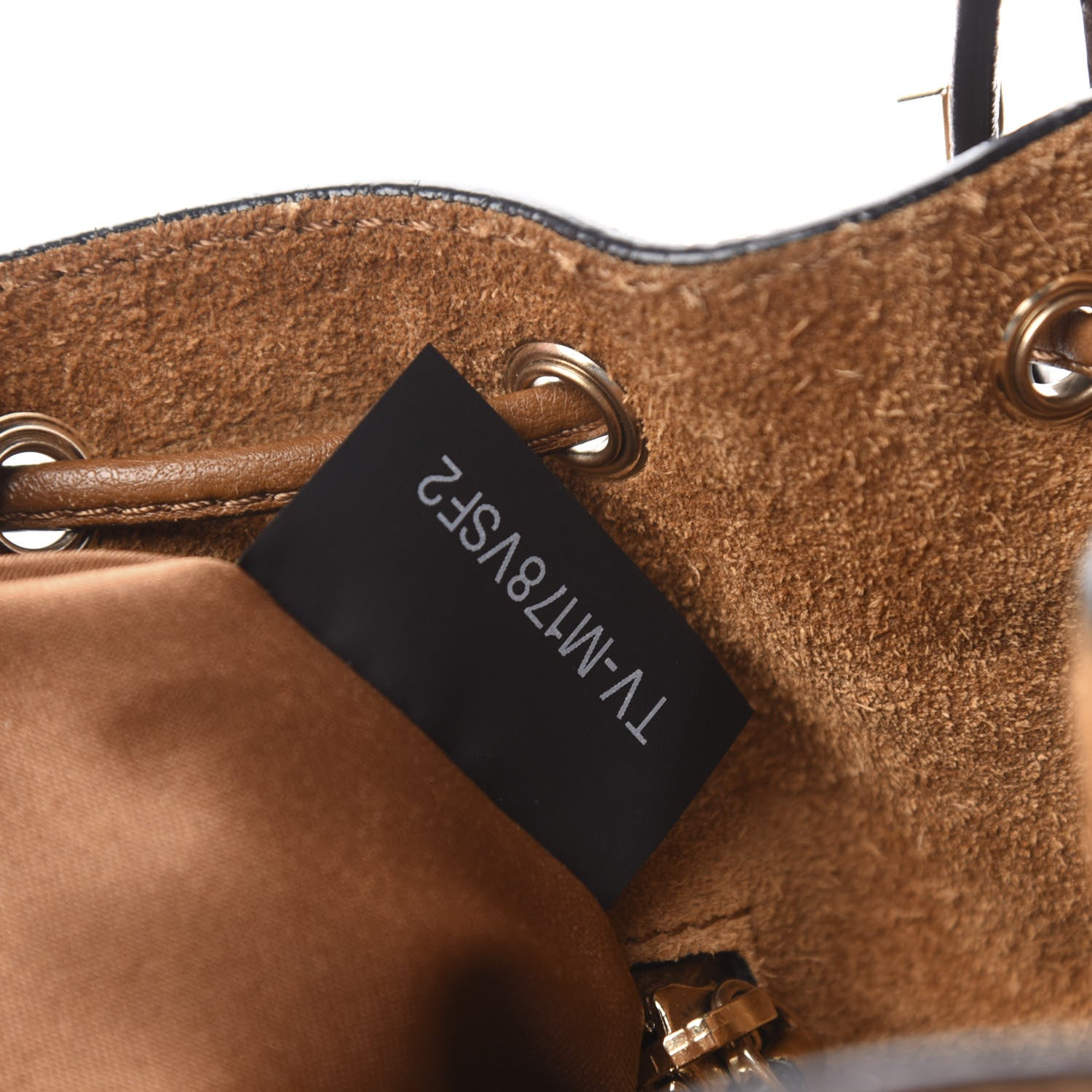Valentino Garavani Grained Calfskin Rockstud Bucket Bag Bright Cognac 9 of 10