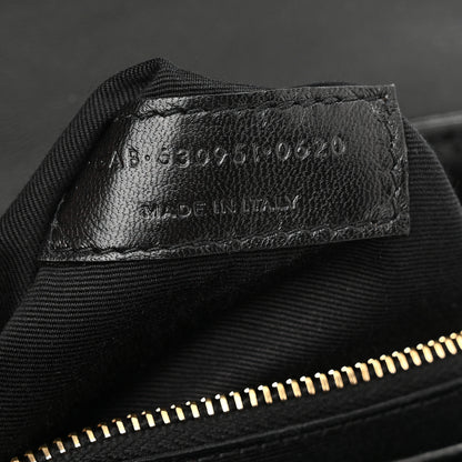 Saint Laurent Calfskin Y Quilted Monogram Toy Loulou Crossbody Bag Black 8 of 12