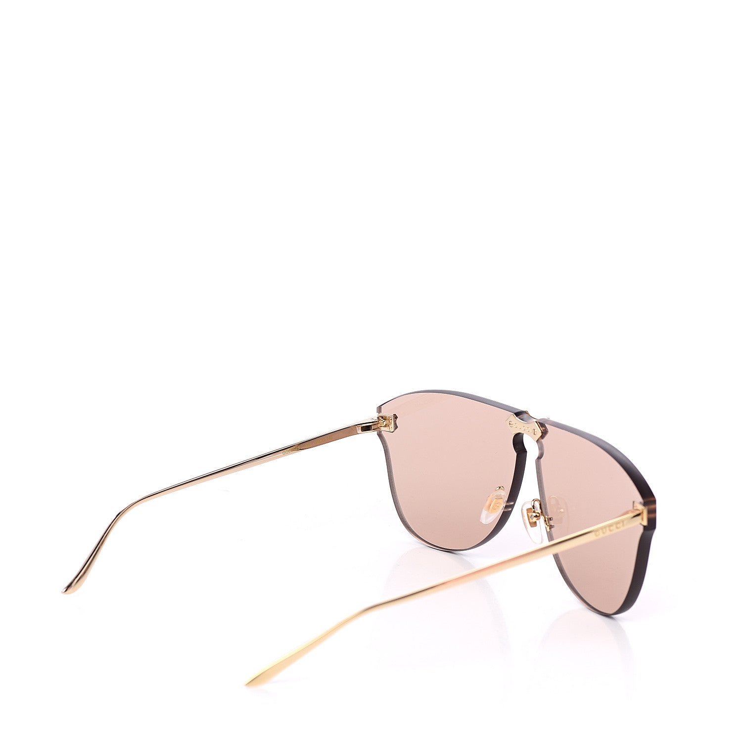 Gucci Rimless Sunglasses GG0354S Gold 4 of 7