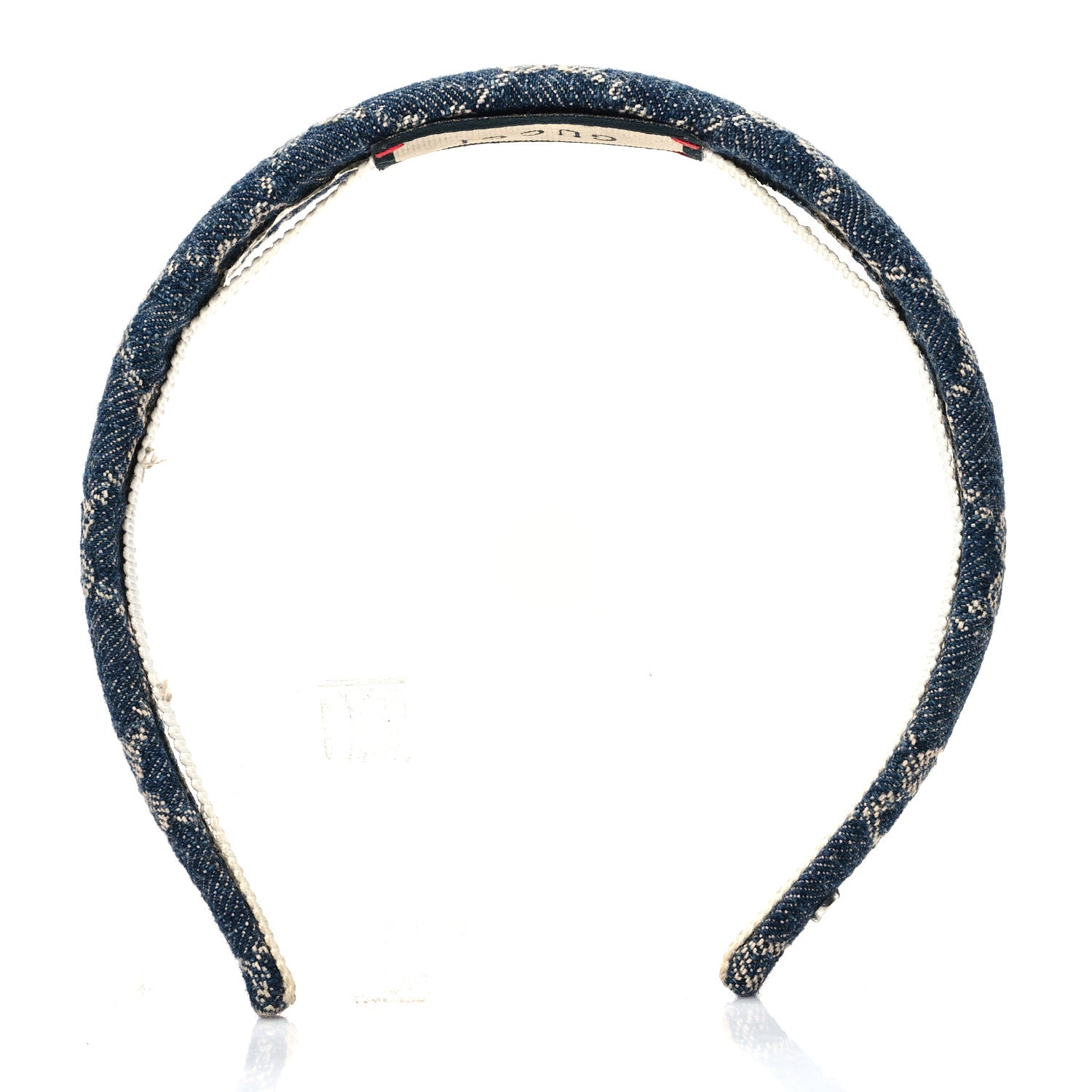 Gucci Denim Monogram Headband 3 of 6