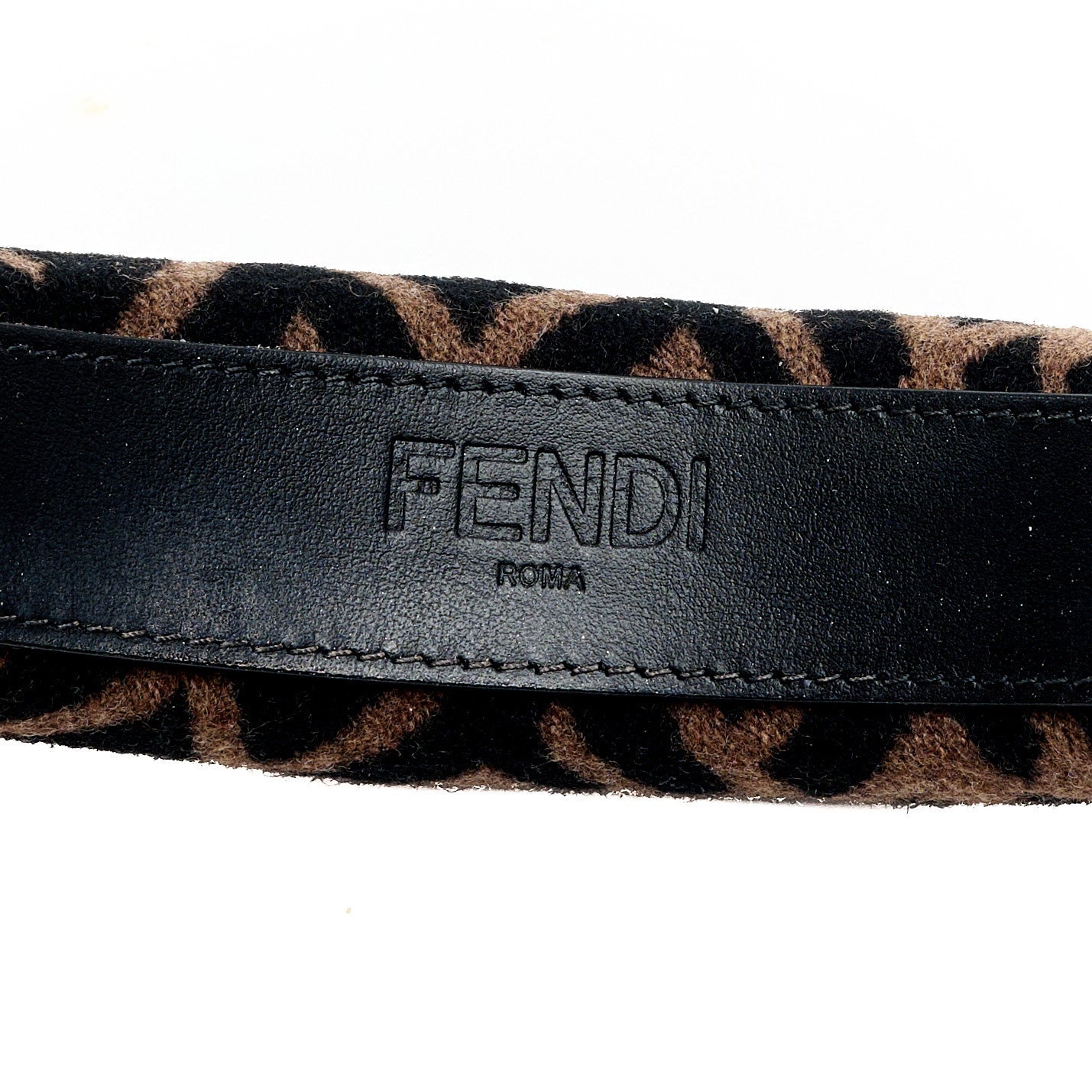 Fendi Wool Cashmere FF Logo Headband Tobacco 1824219 – FASHIONPHILE