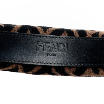 Fendi Wool Cashmere FF Logo Headband Tobacco 4 of 5
